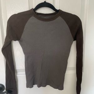 Brandy Melville Baseball Long Sleeve Top